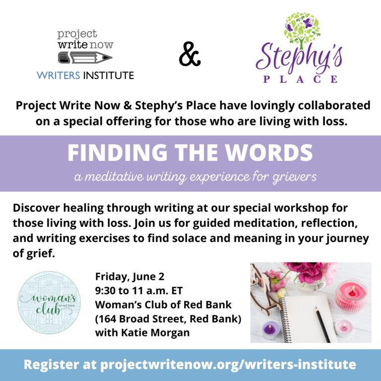 Finding the Words – Grief Writing Workshop