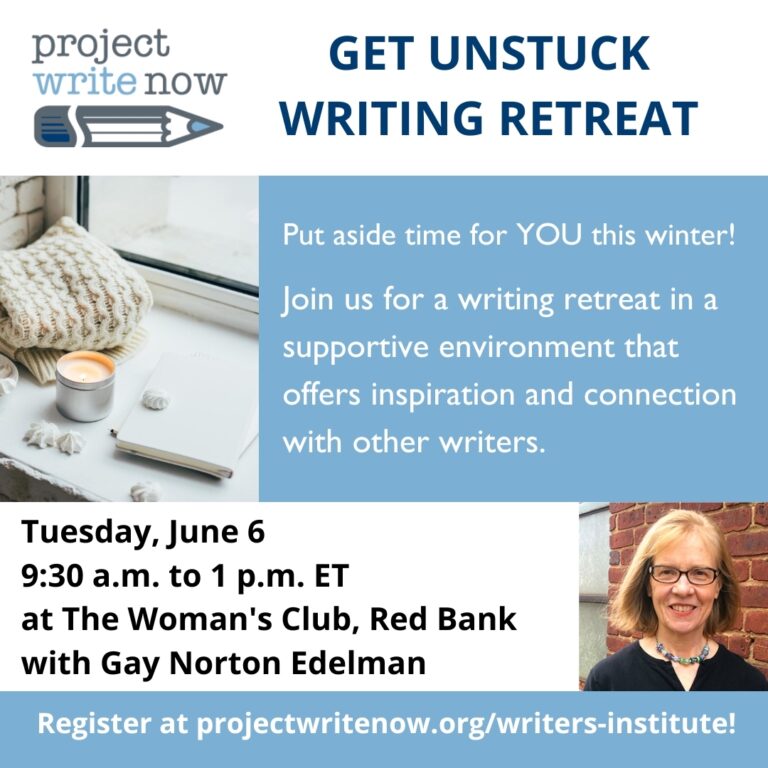 get unstuck writing retreat