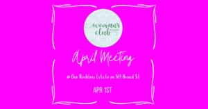 April meeting Woman's Club of Red Bank