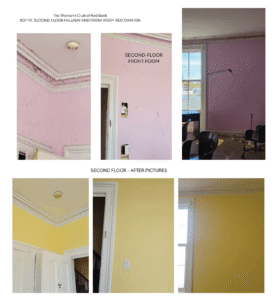 front room before and after