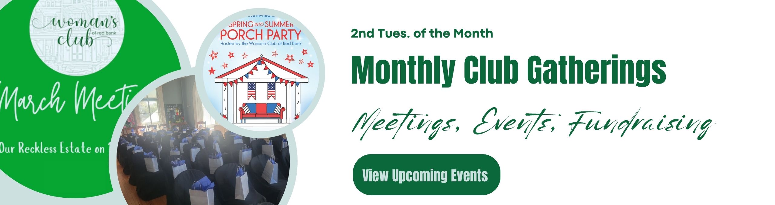monthly club gatherings for members